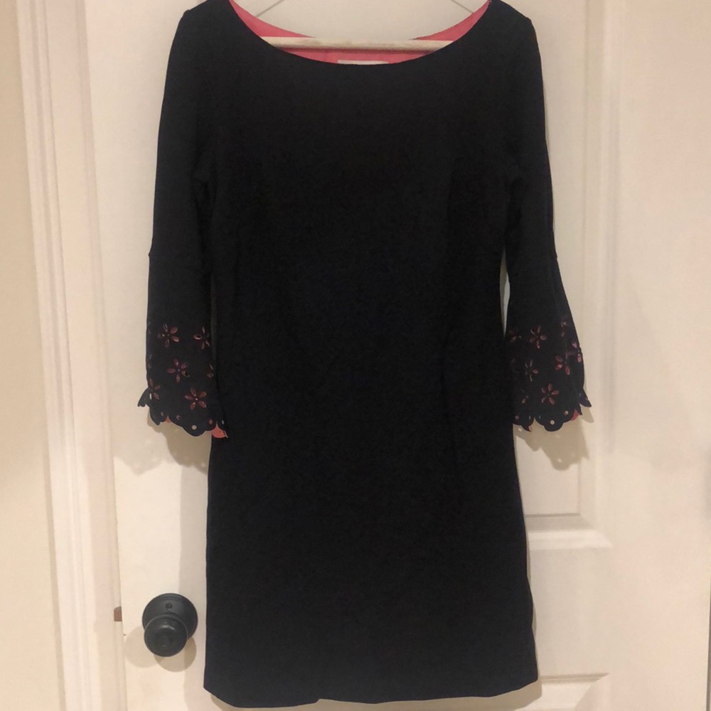 Bailey44 pink daisy eyelet dress